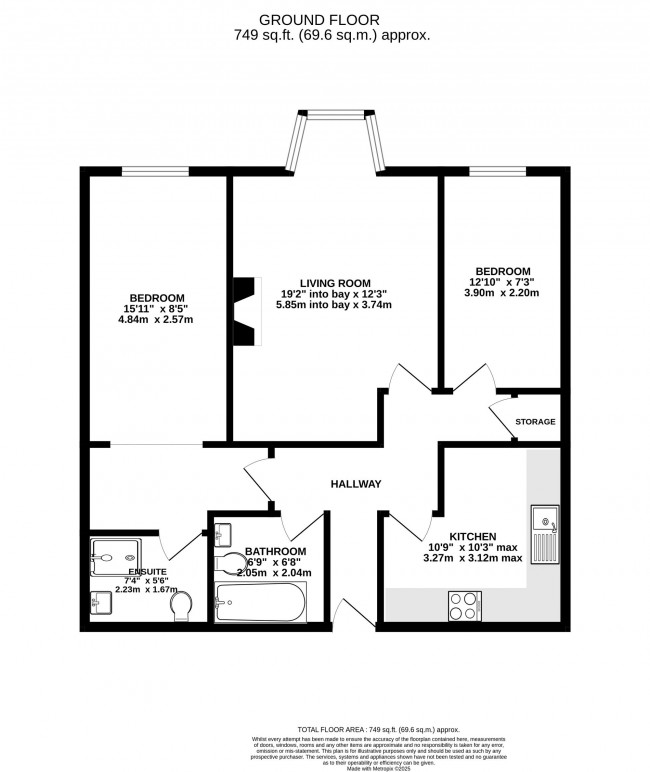 Floorplan for The Crescent, St. James Lodge, sk3