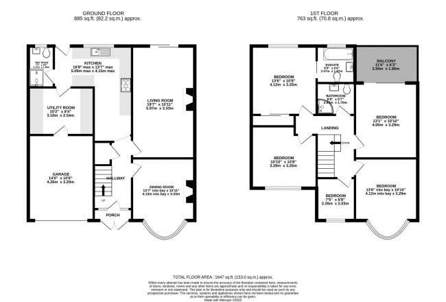 Floorplan for Waterloo Road, Bramhall, sk7