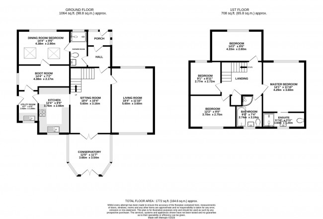 Floorplan for The Downs, Cheadle, sk8
