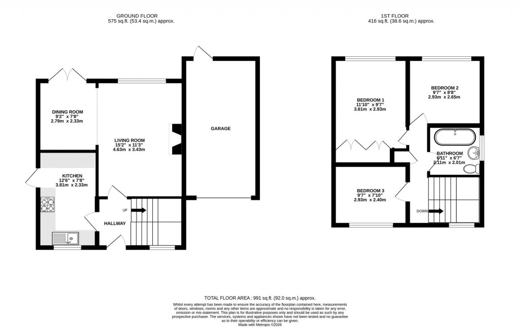 Floorplans For Rushton Drive, Bramhall, SK7