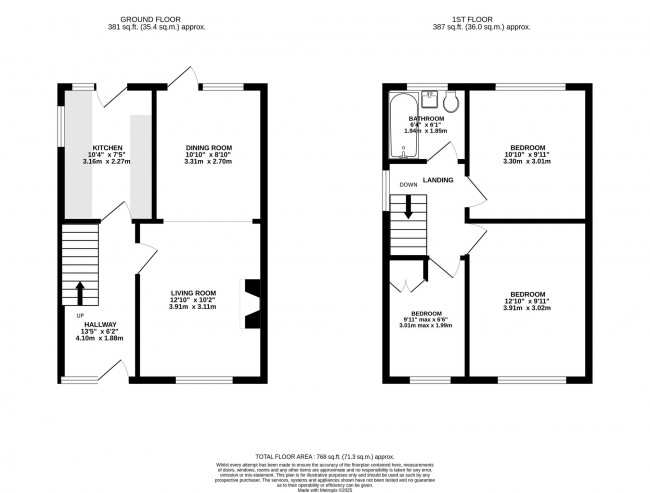 Floorplan for Birkdale Close, Bramhall, sk7