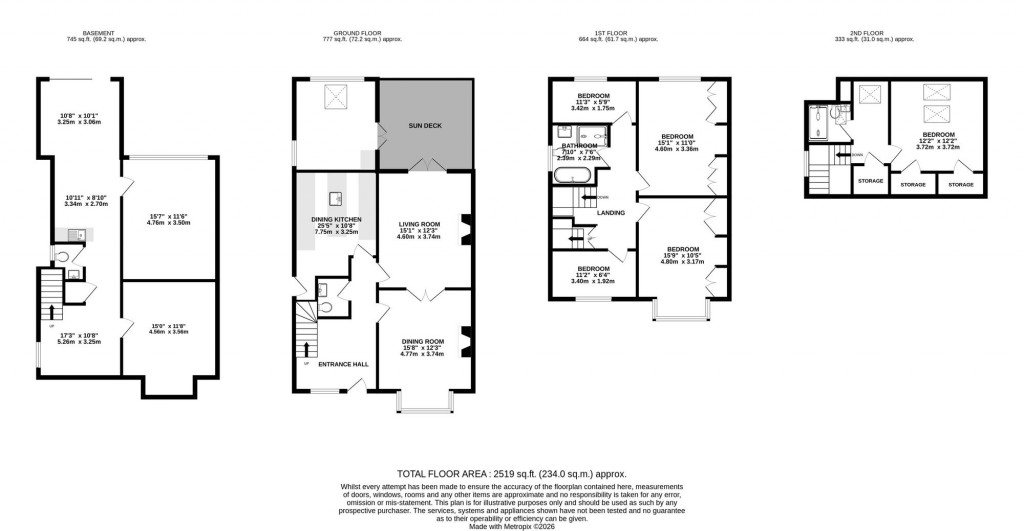 Floorplans For Ack Lane East, Bramhall, SK7