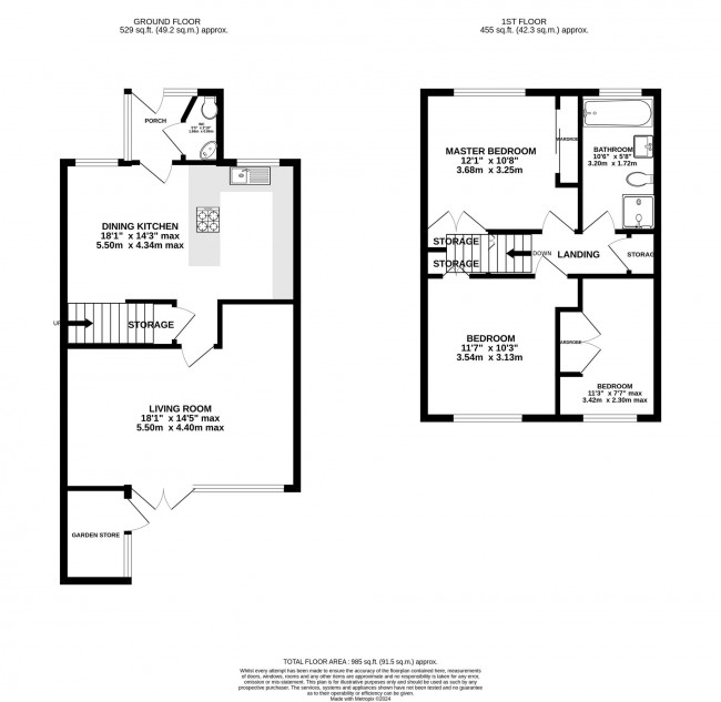 Floorplan for Hurley Drive, Cheadle Hulme, sk8