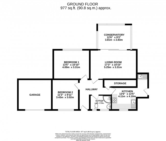 Floorplan for Roundway, Bramhall, sk7