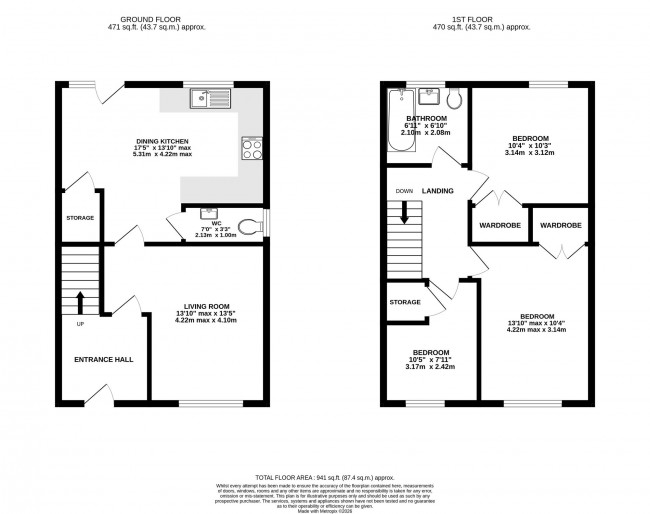 Floorplan for Eastings Close, Cheadle Hulme, sk8