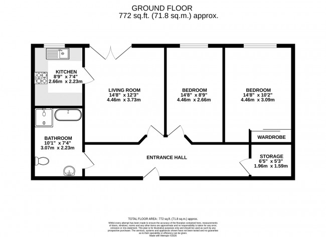 Floorplan for Station Approach, Dutton Court Station Approach, sk8
