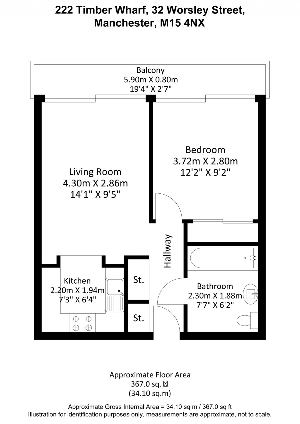 Floorplans For Worsley Street, Timber Wharf, M15