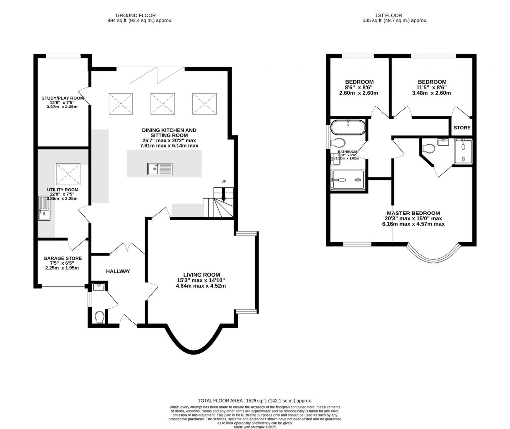 Floorplans For Truro Close, Bramhall, SK7