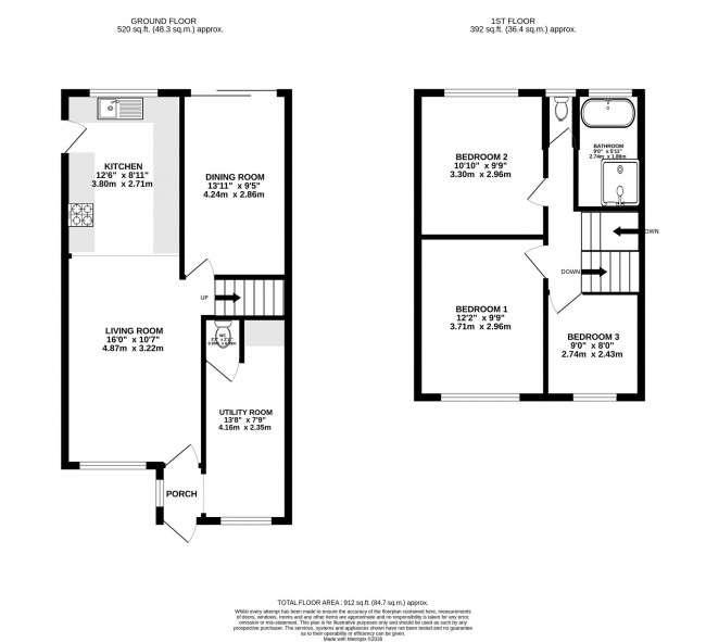 Floorplan for Delfur Road, Bramhall, sk7