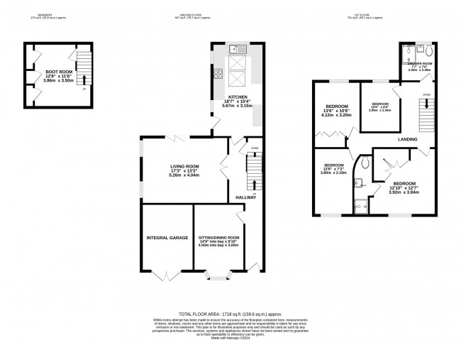 Floorplan for Kitts Moss Lane, Bramhall, sk7