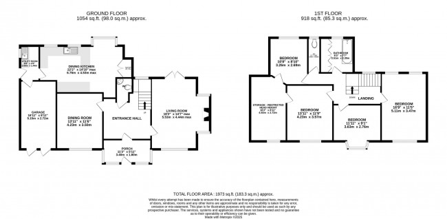 Floorplan for Ladythorn Road, Bramhall, sk7