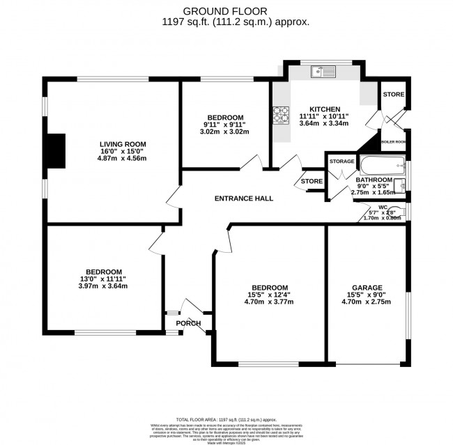 Floorplan for Selwyn Drive, Cheadle Hulme, sk8
