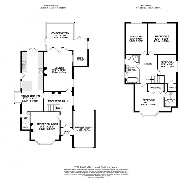 Floorplan for Frewland Avenue, Stockport, sk3