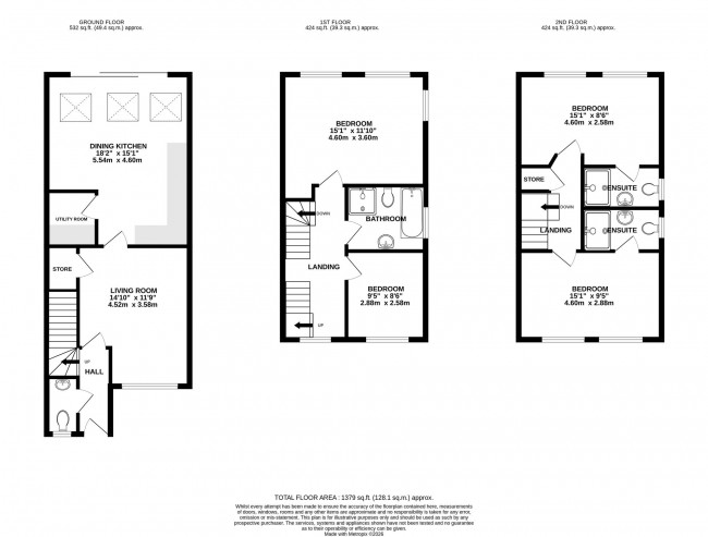 Floorplan for Moorcroft Road, Manchester, m23