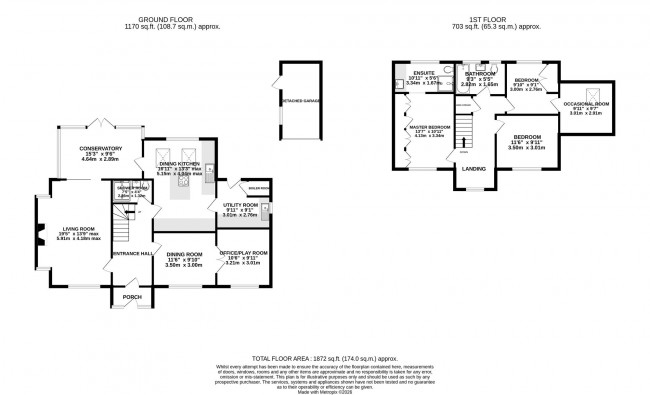 Floorplan for Cotswold Avenue, Hazel Grove, sk7