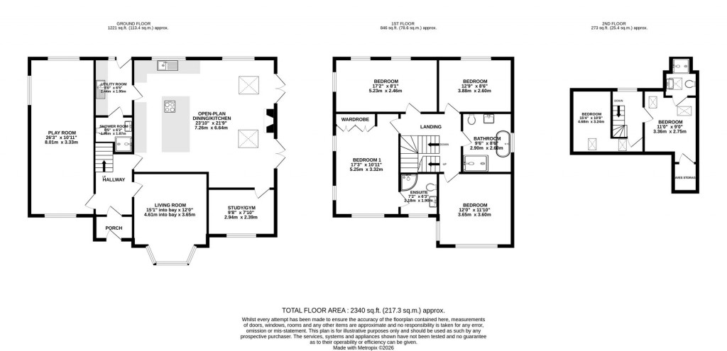 Floorplans For Moss Lane, Bramhall, SK7