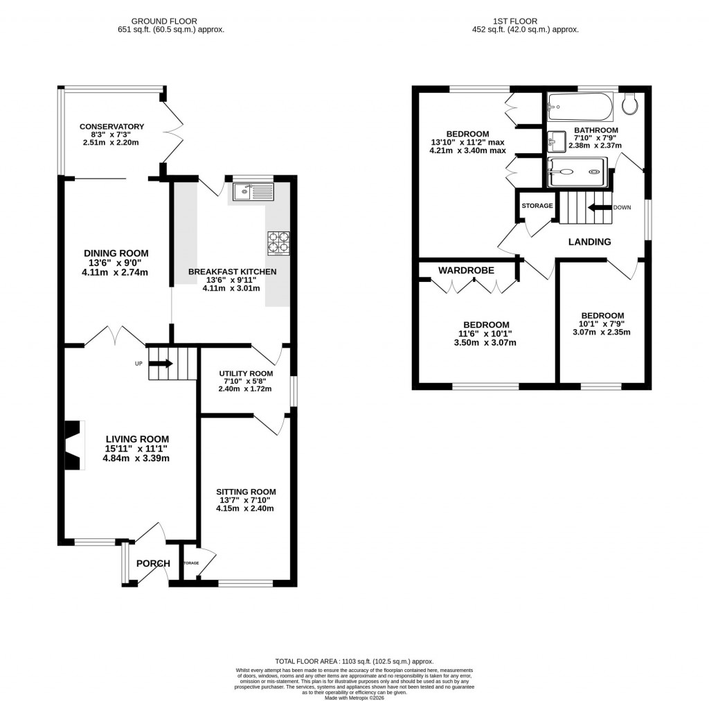 Floorplans For Malmesbury Road, Cheadle Hulme, SK8