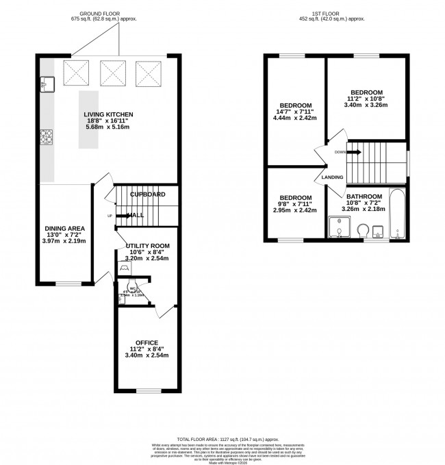 Floorplan for The Crescent, Stockport, sk3