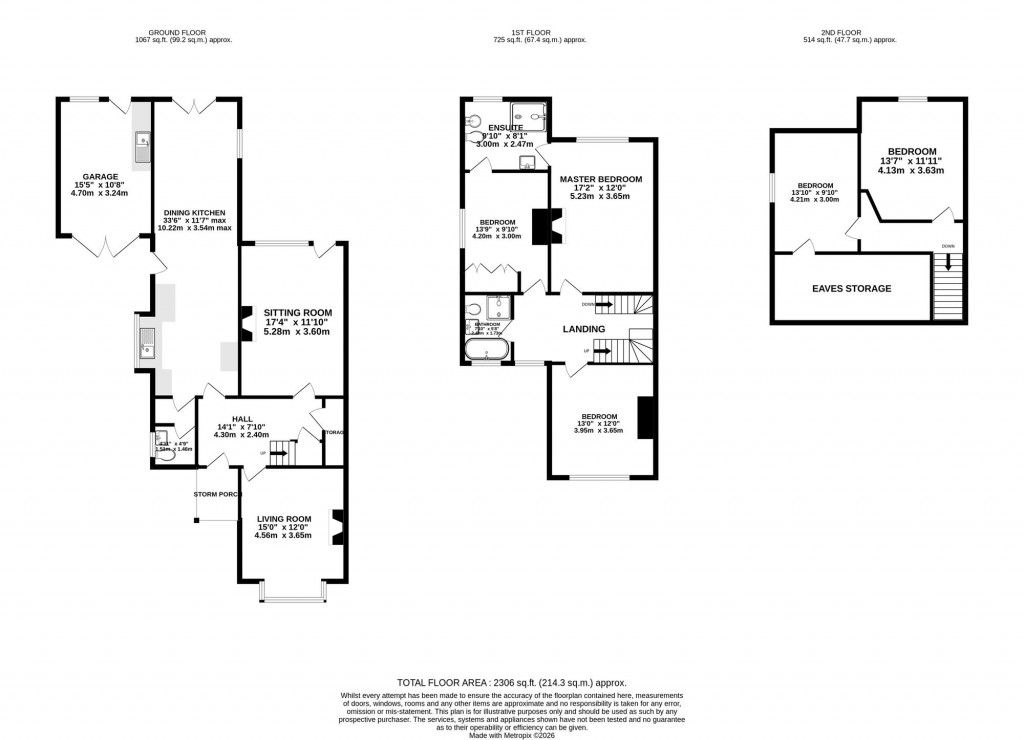 Floorplans For Bramhall Lane South, Bramhall, SK7