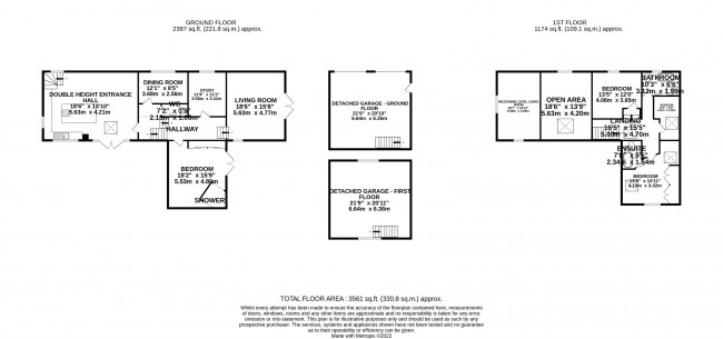 Floorplan for The Stables, Woodford