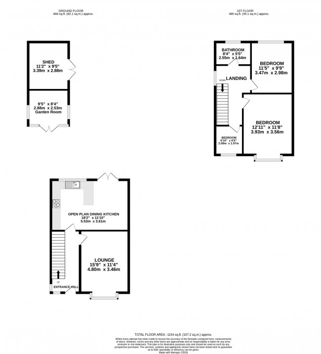 Floorplan for Sydney Road, Bramhall, sk7