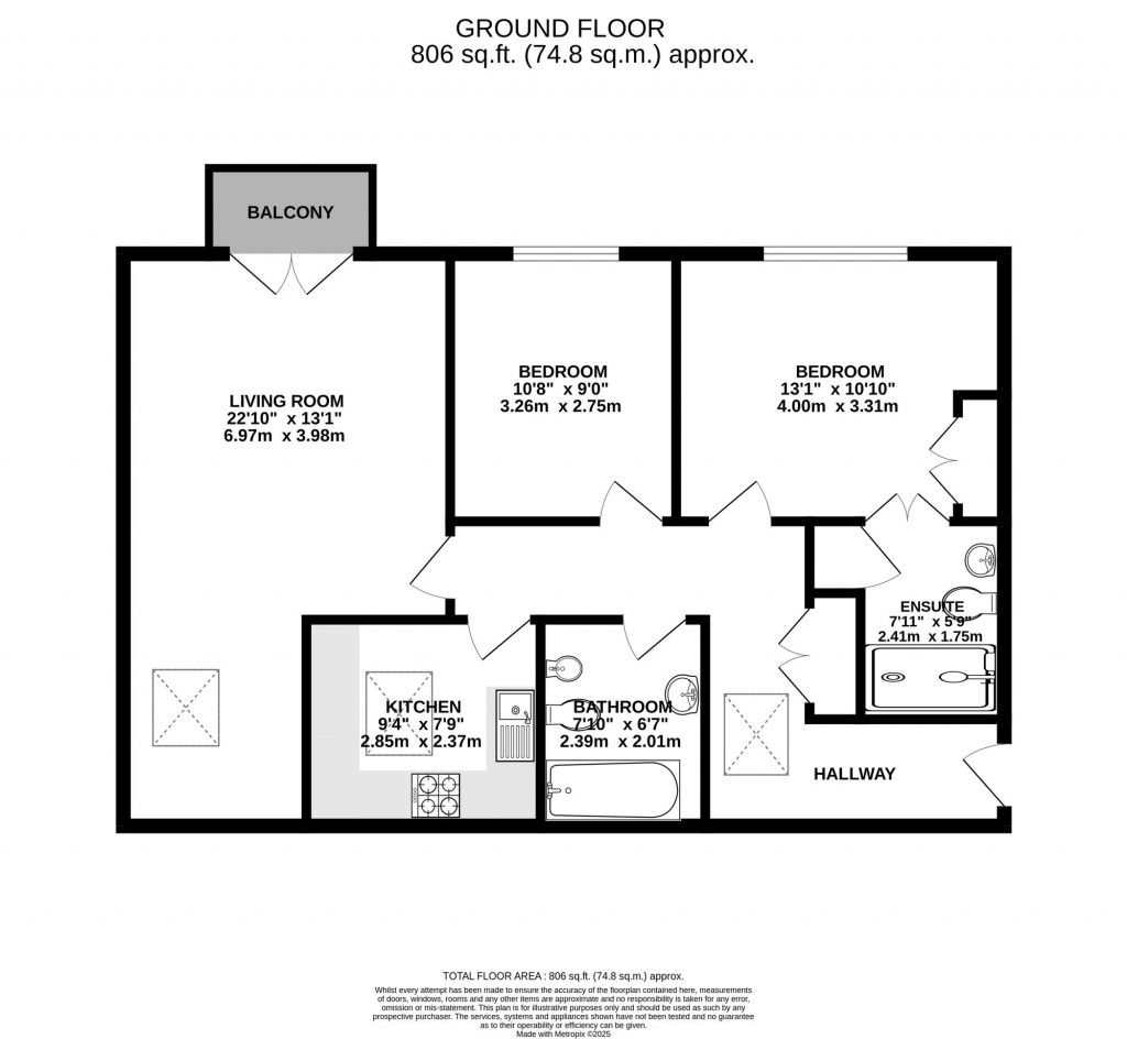 Floorplans For Bramhall Lane South, Apartment 18 Hampton House, SK7