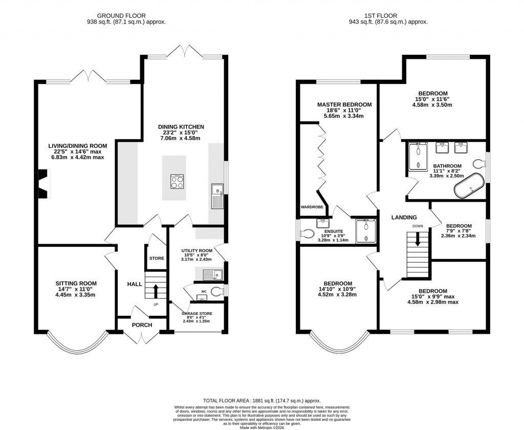 Floorplans For Bridge Lane, Bramhall, SK7