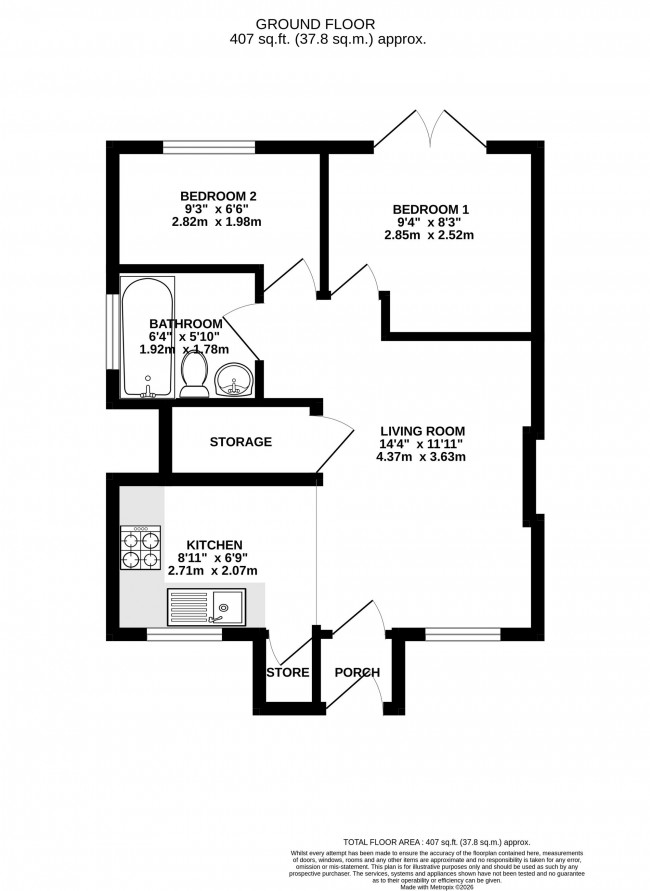 Floorplan for Trinity Gardens, Stockport, sk3
