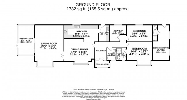 Floorplan for Bramhall Moor Lane, Hazel Grove, sk7