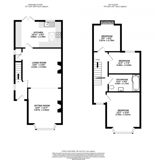 Floorplan for Moor Lane, Woodford, sk7