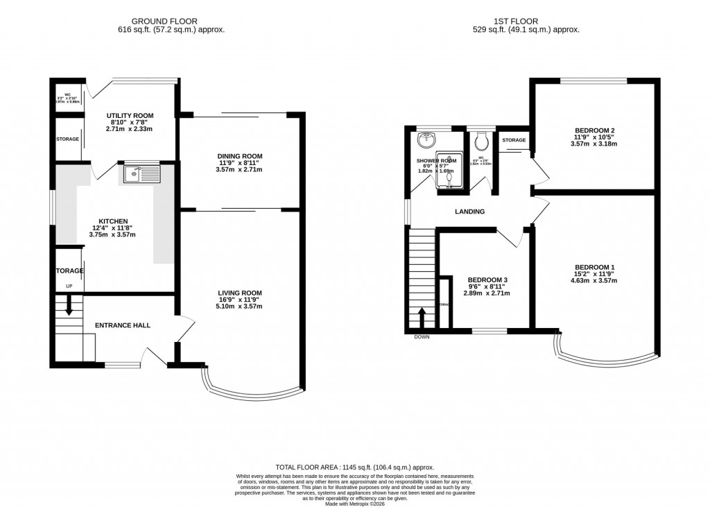 Floorplans For Central Drive, Bramhall, SK7