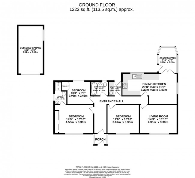 Floorplan for Fir Road, Bramhall, sk7
