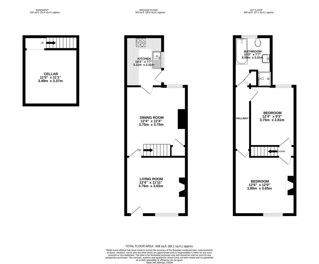 Floorplans For Winifred Road, Stockport, SK2