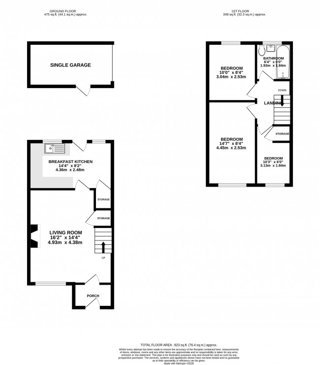Floorplan for Axminster Walk, Bramhall, sk7