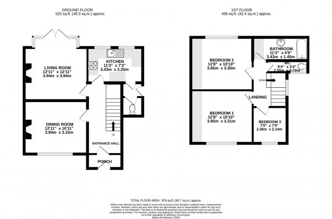 Floorplan for Fords Lane, Bramhall, sk7