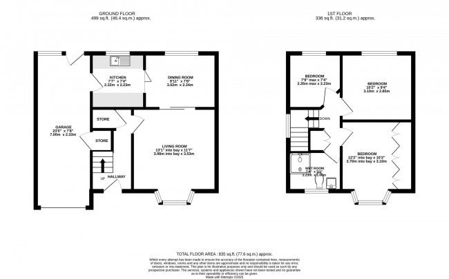 Floorplan for Rushfield Road, Cheadle Hulme, sk8