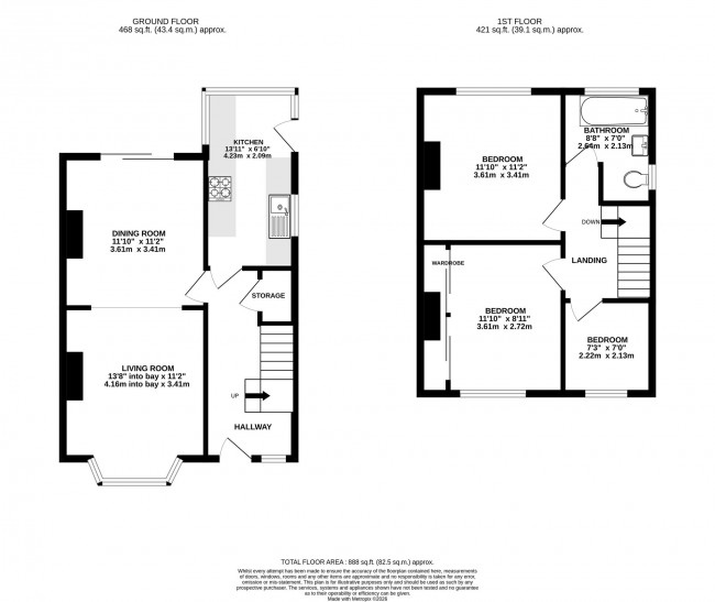 Floorplan for Elm Road South, Stockport, sk3