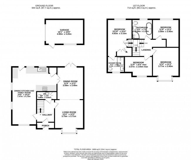 Floorplan for Fir Road, Bramhall, sk7