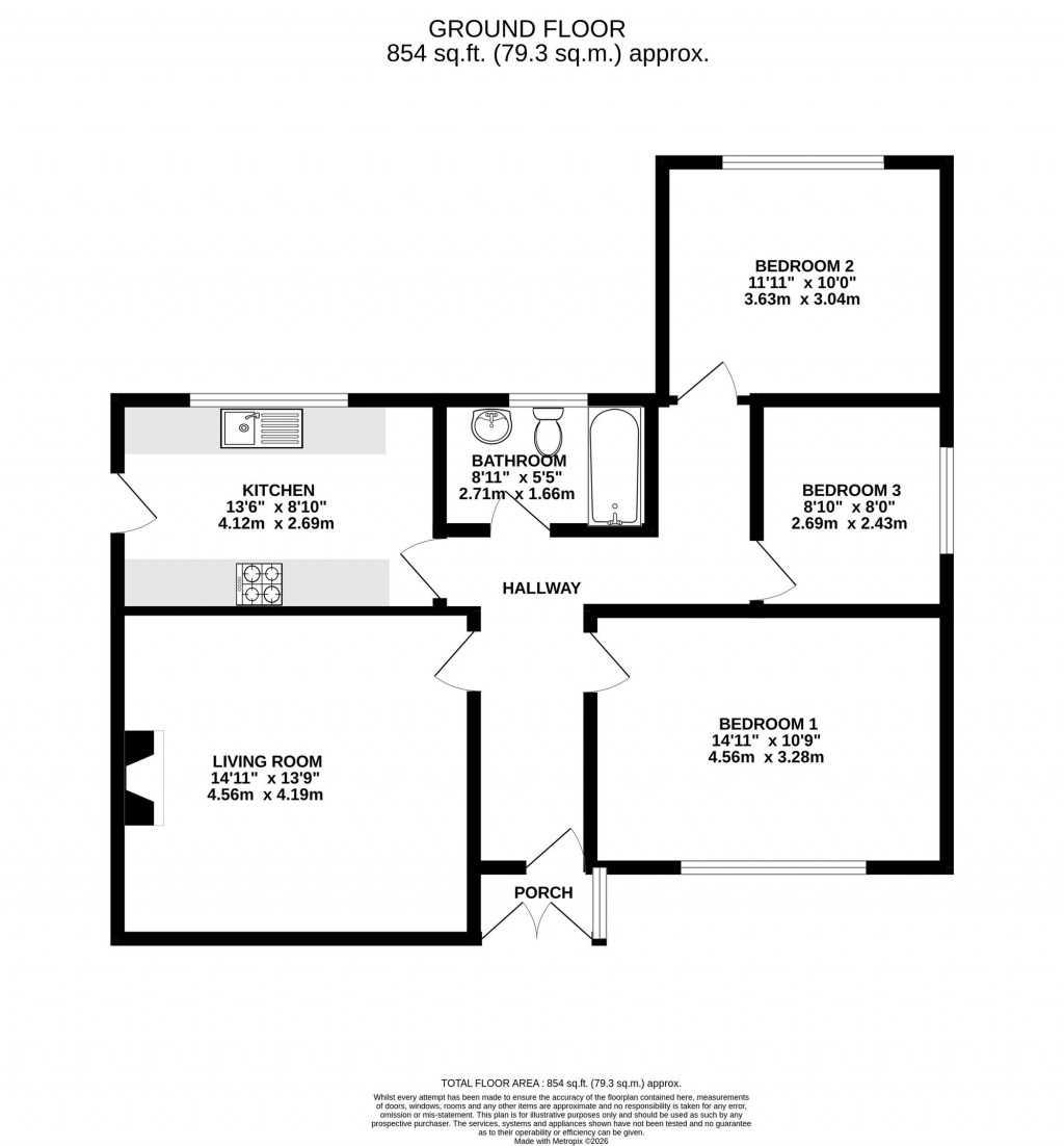 Floorplans For Fir Road, Bramhall, SK7