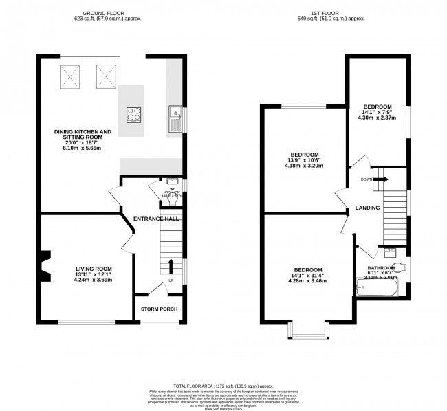 Floorplan for Ravenoak Park Road, Cheadle Hulme, sk8