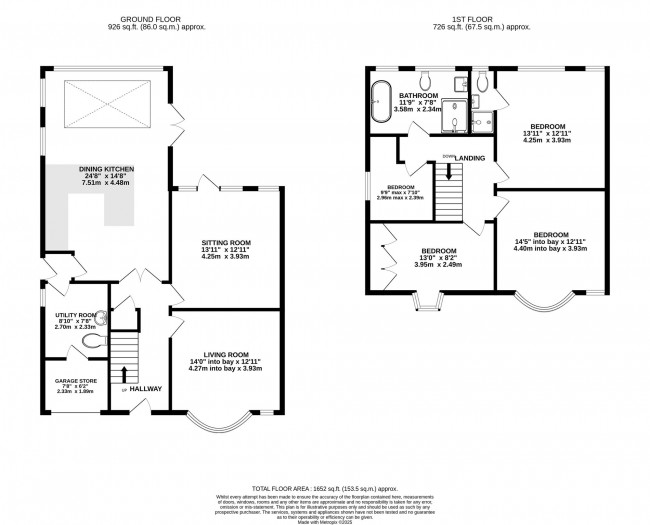 Floorplan for Waterloo Road, Bramhall, sk7