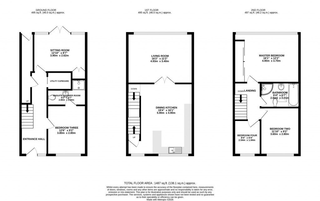 Floorplans For Newquay Drive, Bramhall, SK7