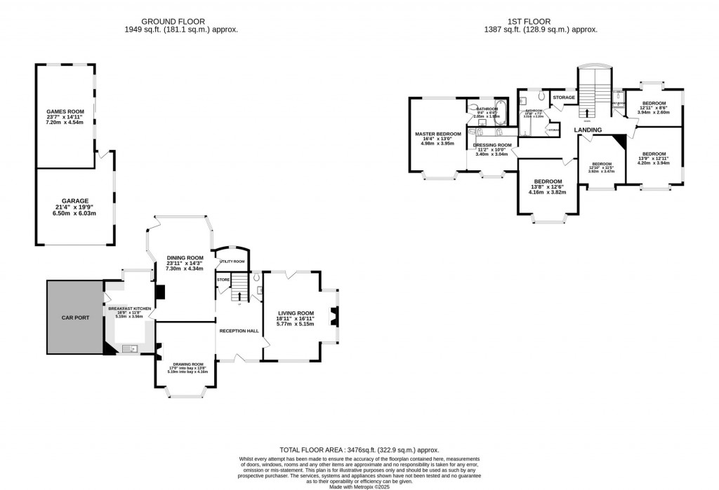Floorplans For Bramhall Park Road, Bramhall, SK7